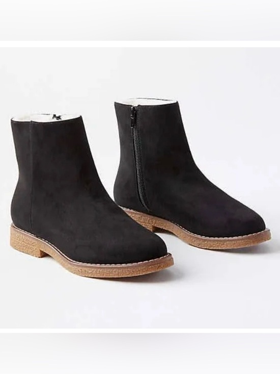 LOFT Shoes - LOFT Women’s Faux Fur Side Zip Booties.